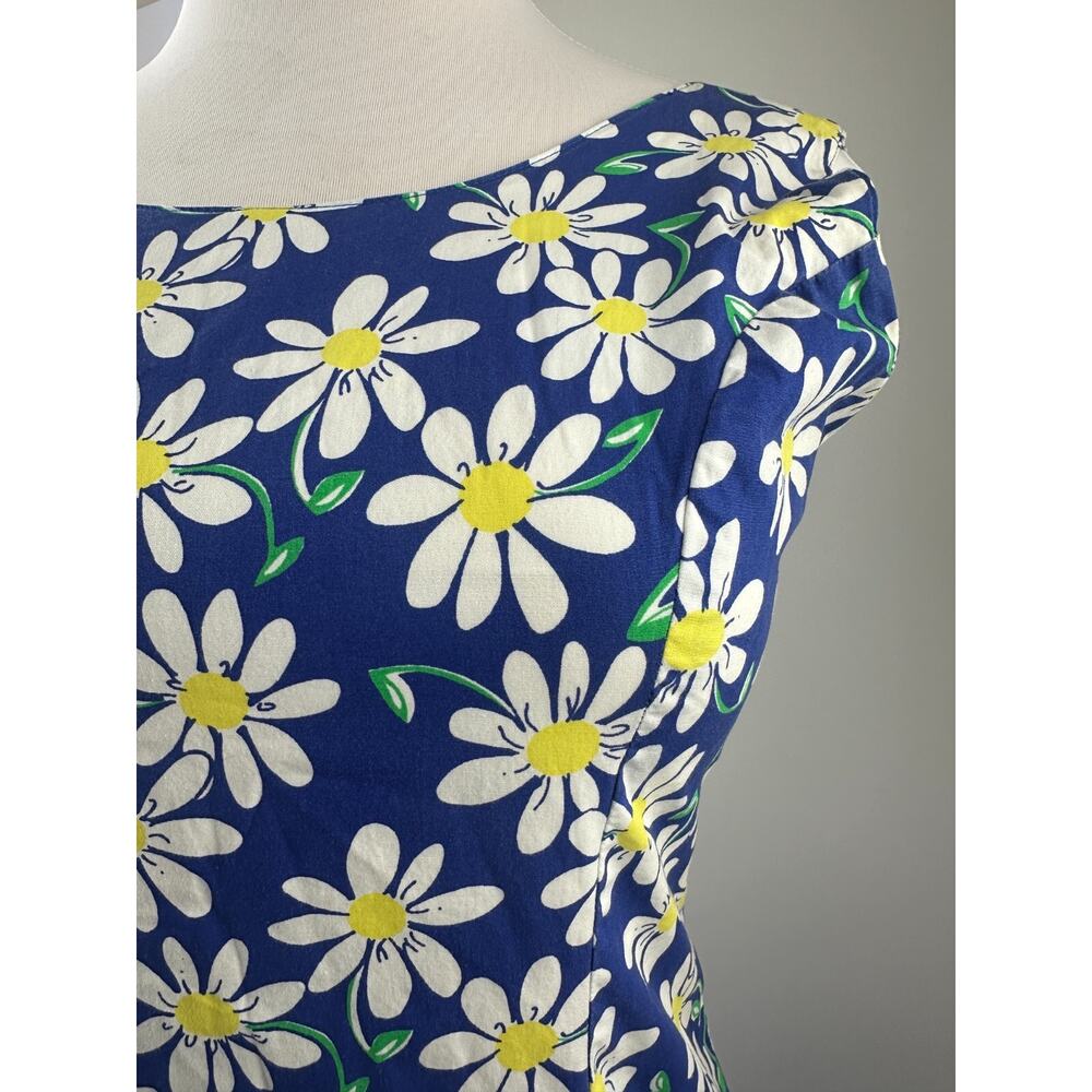 Lilly Pulitzer Floral Daisy Shift Dress Sleeveless Size 8 Vintage Y2k 90's 00's - Picture 9 of 16